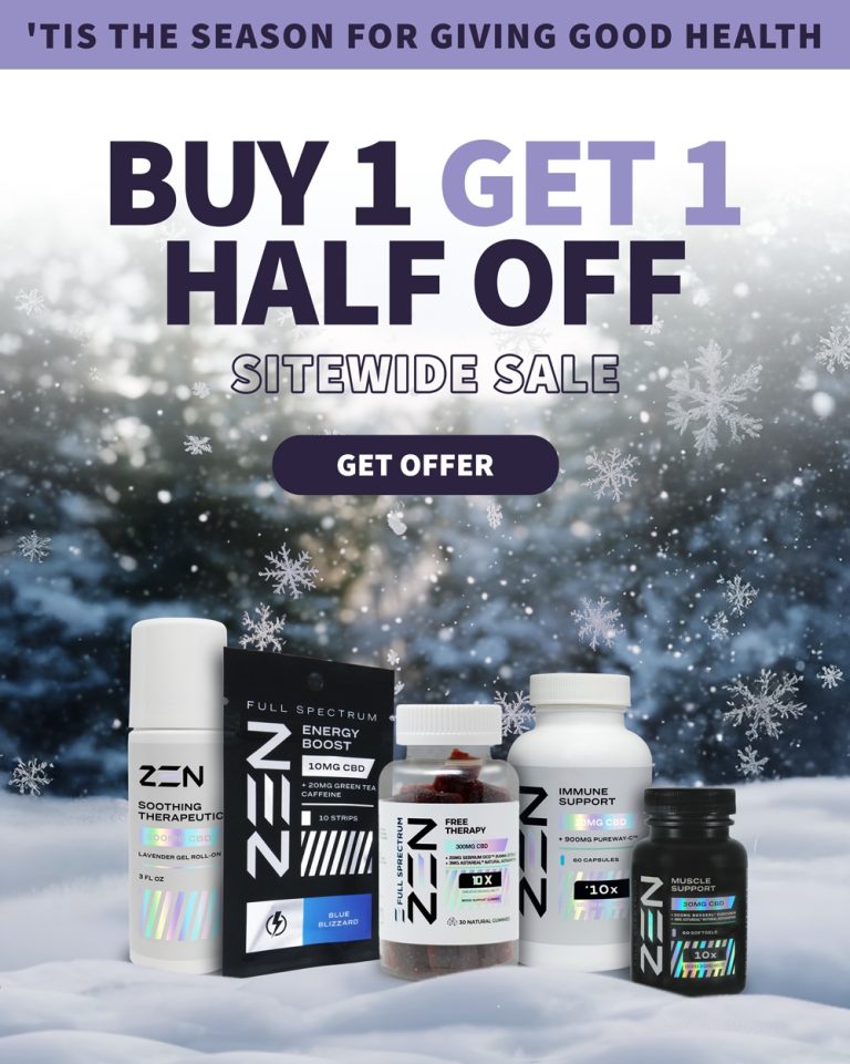 Zen's 'Tis the Season for Giving Good Health Sitewide Sale - Buy 1 Get 1 Half Off