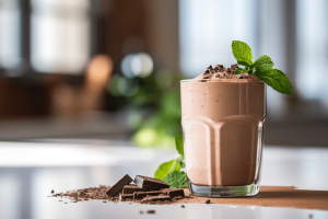 Peppermint CBD Chocolate Smoothie